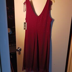 Byer Too!  Juniors Size Large red sparkly dress
